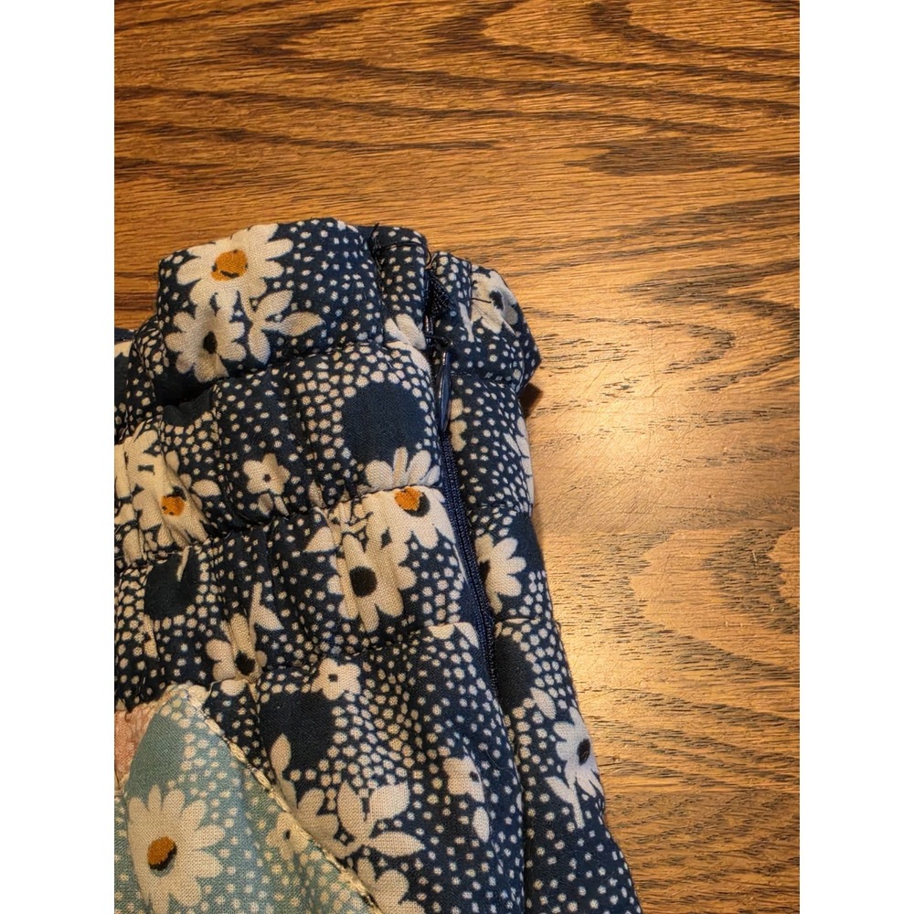 Sea New York Talia Quilted Midi Skirt Womens Medium A-Line 100% Cotton Patchwork - Picture 5 of 13